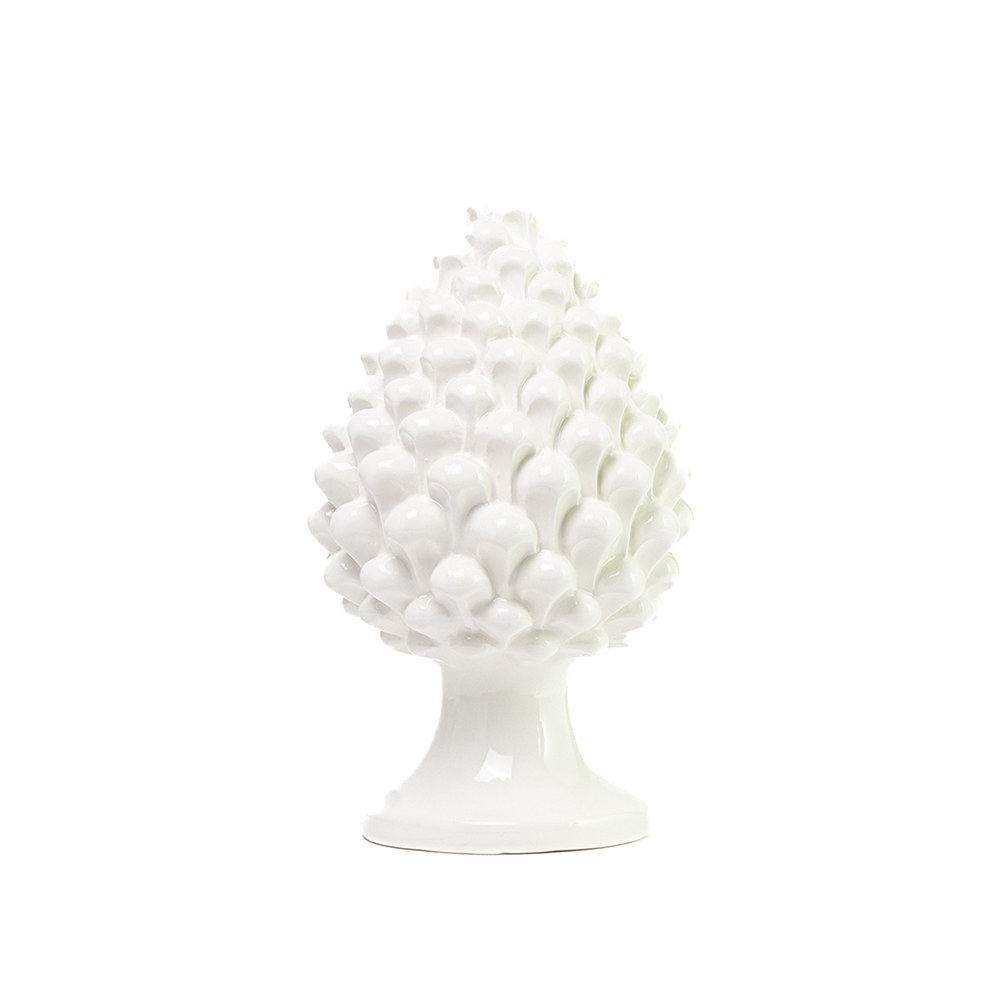 Pine Cone Pure White M