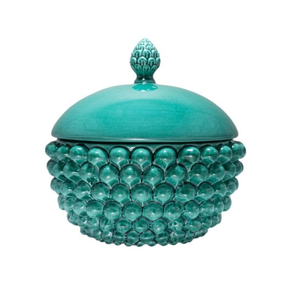 Centerpiece with Lid Sicilian Green M