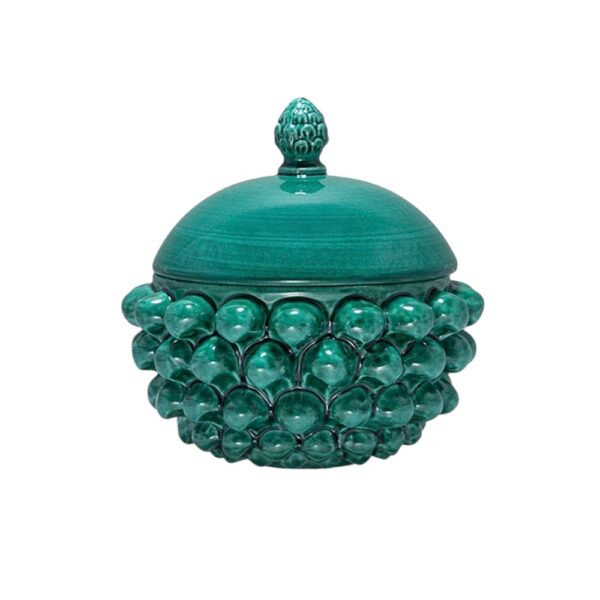 Centerpiece with Lid Sicilian Green S