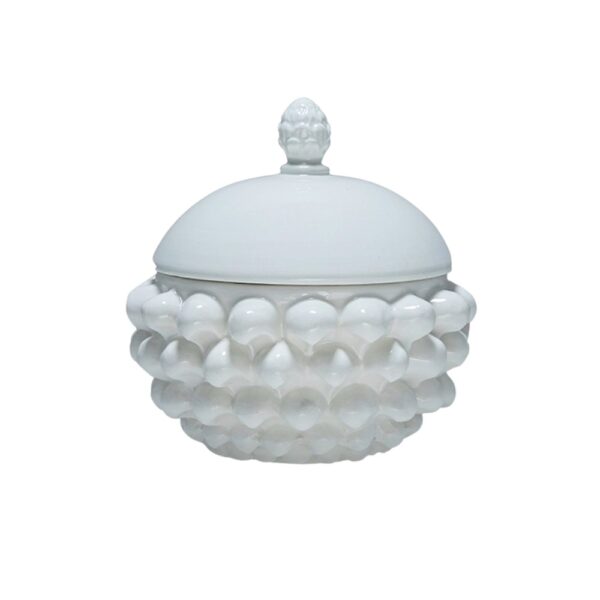 Centerpiece with Lid Pure White S