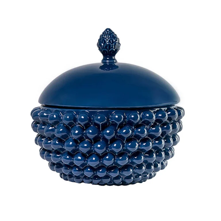 Centrotavola con Coperchio Blu Marino M