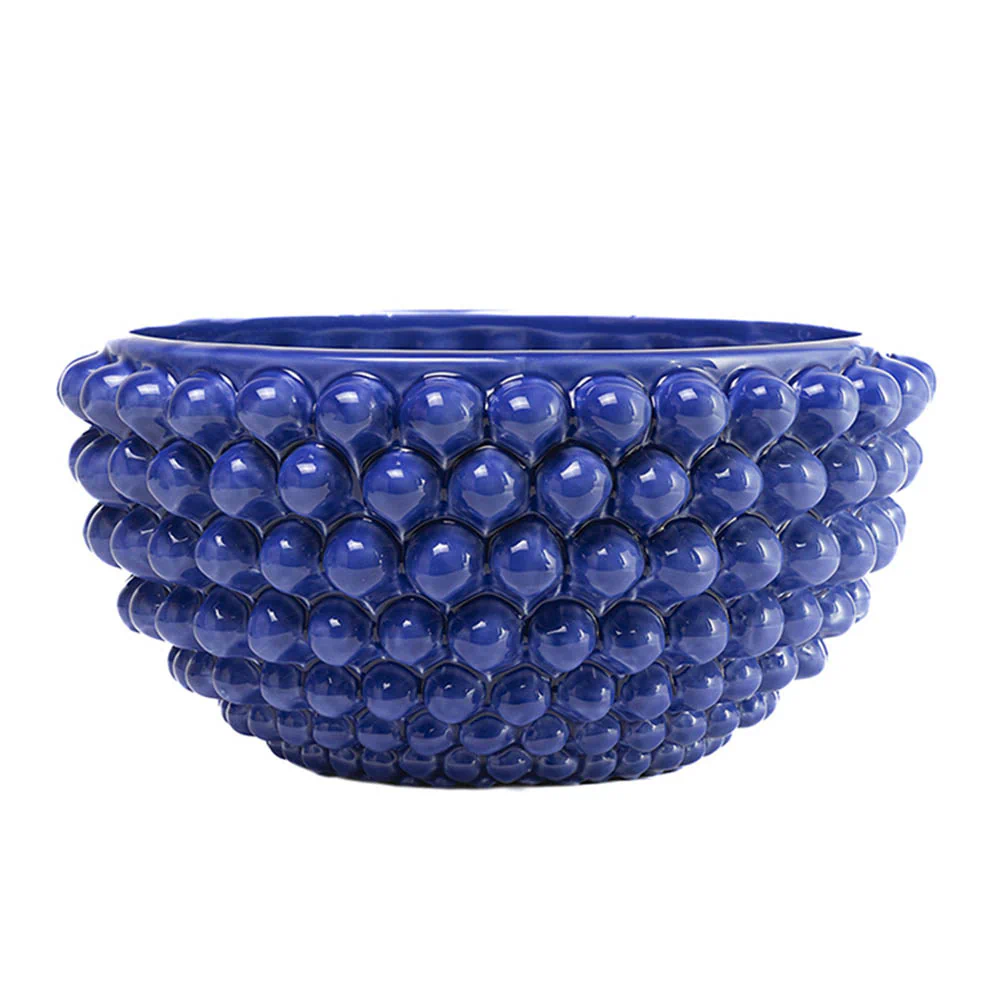 Centrotavola Blu Royal Medio in Ceramica di Caltagirone