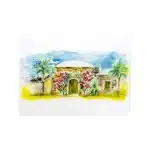 Litografia Dammuso Palme