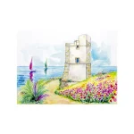 Litografia Torre Saracena