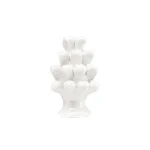 Magnete pigna bianco in Ceramica di Caltagirone