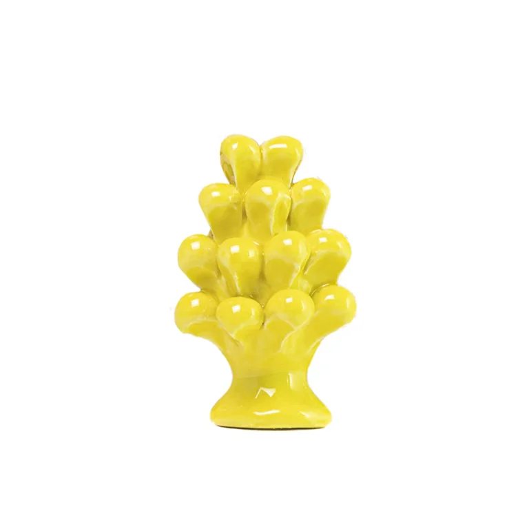 Magnete pigna giallo in Ceramica di Caltagirone