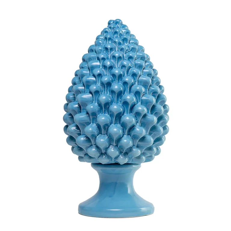 Pigna Azzurro Cielo in Ceramica di Caltagirone XL