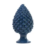 Pigna da 40 cm Blu marino in Ceramica di Caltagirone