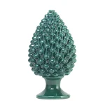Pigna da 40 cm Verde in Ceramica di Caltagirone