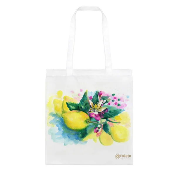 Shopping Bag con disegno di limoni