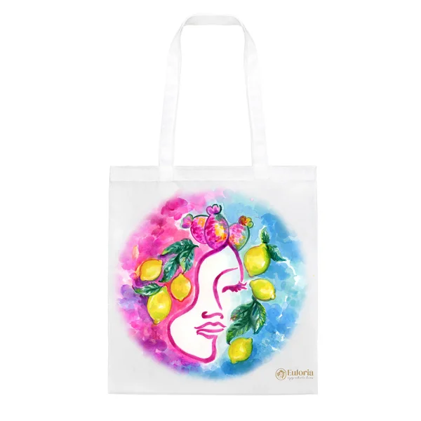 Shopping Bag con disegno del logo del brand euforia