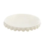 Svuotatasche in ceramica di Caltagirone Bianco Puro M medio