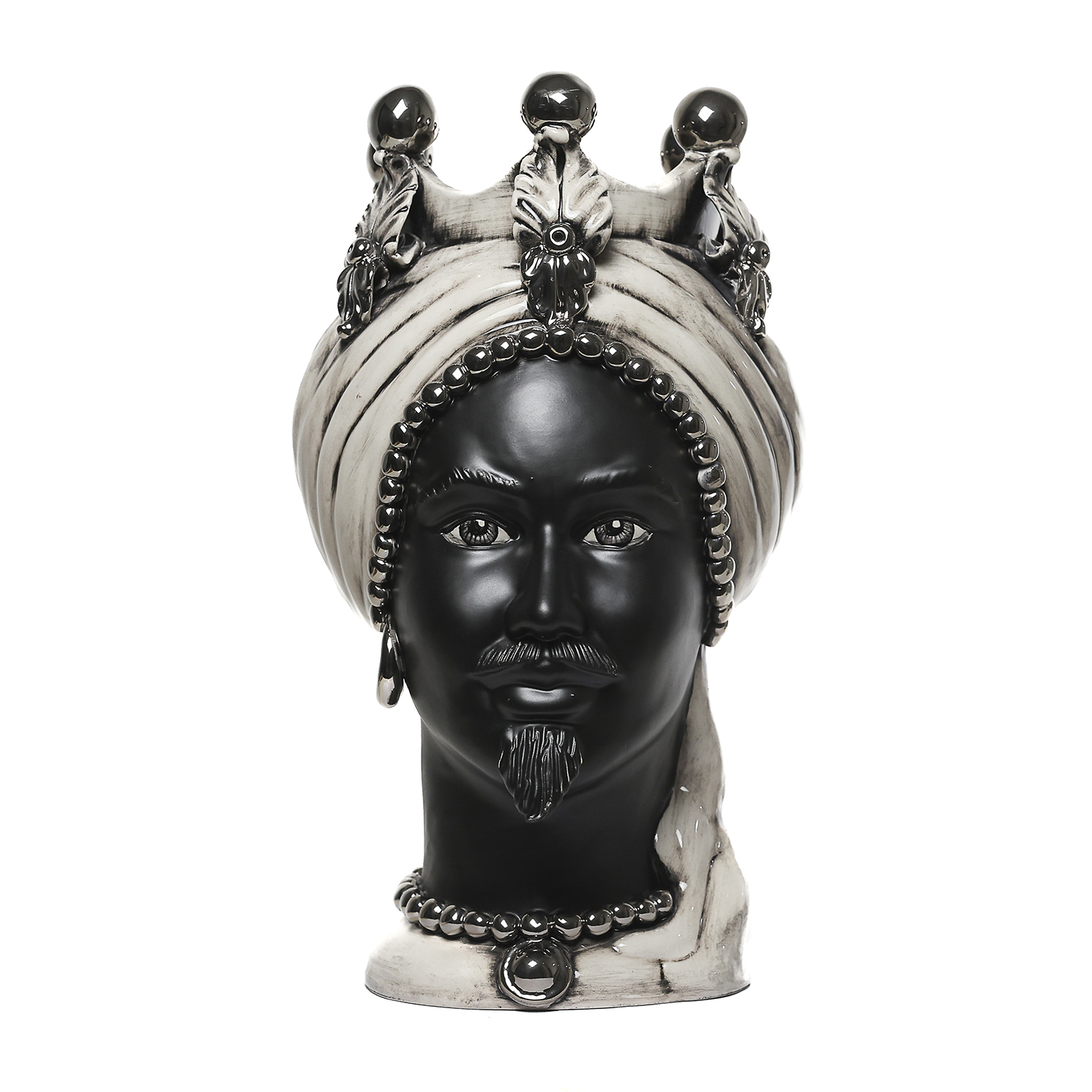 Testa di Moro Uomo in Ceramica di Caltagirone