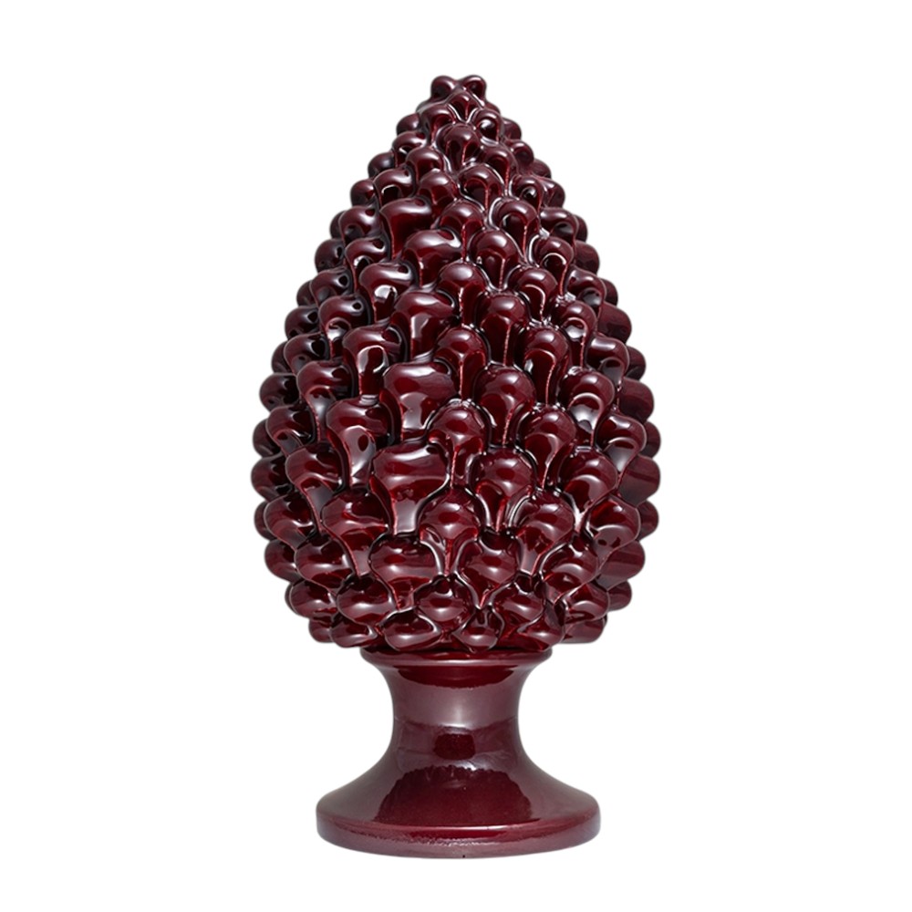 Pine Cone Burgundy Red XL
