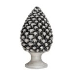 Pigna Grigio Fumé in Ceramica di Caltagirone XL grande