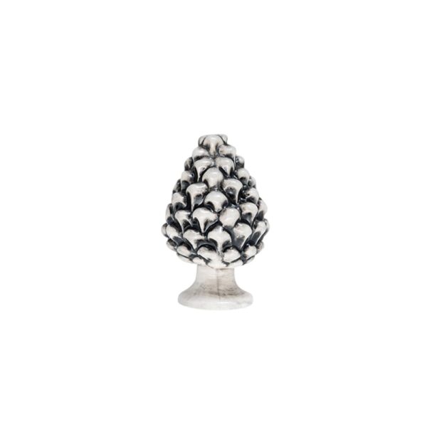 Pigna in ceramica di Caltagirone Grigio Fumé piccola XXS