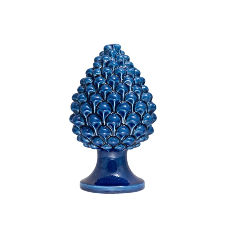 Pigna di Caltagirone artigianale Blu Lapis media (M)