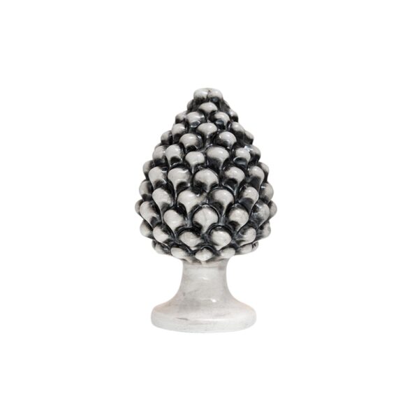 Pigne in ceramica di Caltagirone Grigio Fumé S