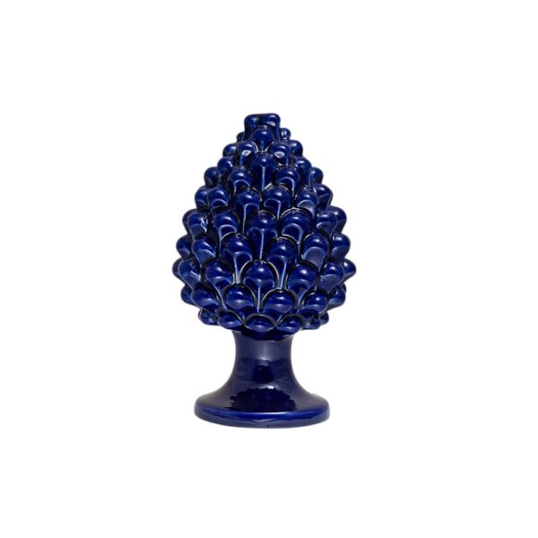 Pigna artigianale di Caltagirone Blu Cobalto media (S)