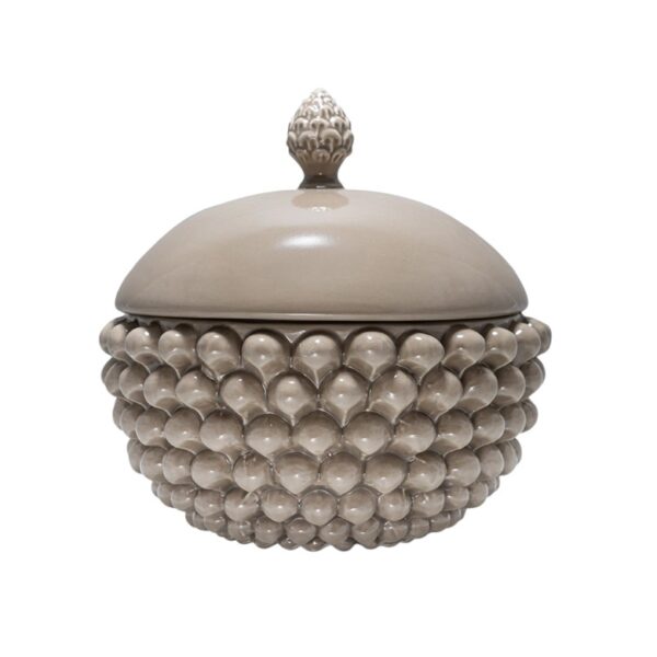Centerpiece with Lid Sandy Taupe M
