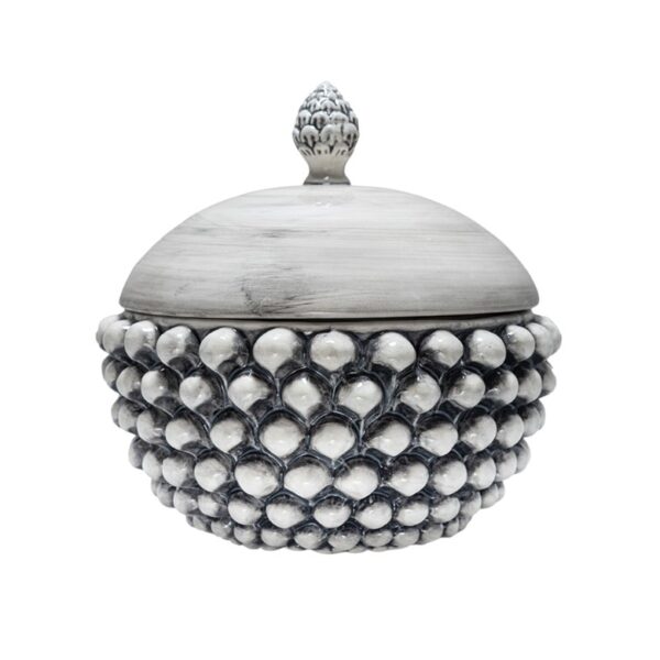 Centerpiece with Lid Smoked Gray M