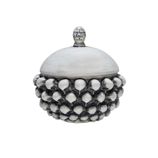 Centerpiece with Lid Smoked Gray S