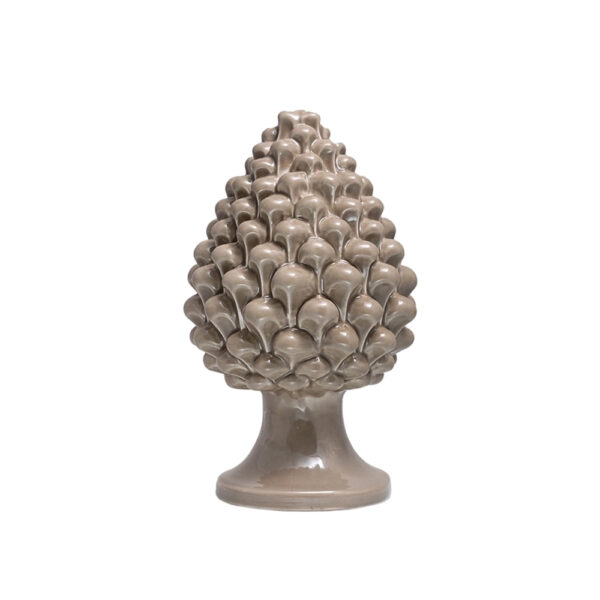 Pigna di Caltagirone artigianale Tortora Sabbiato media (M)