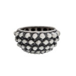 Centrotavola Grigio Fumé S in ceramica di Caltagirone piccolo