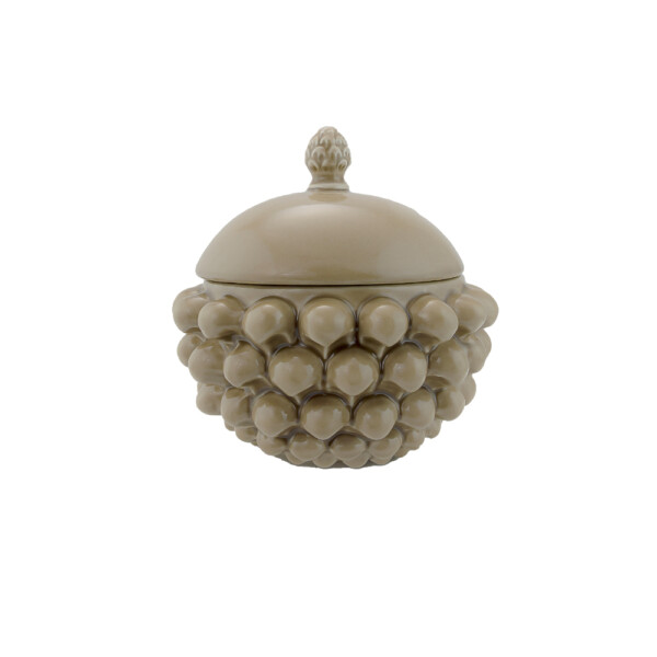 Centerpiece with Lid Sandy Taupe S