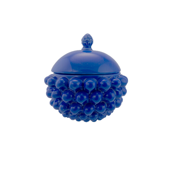 Centerpiece with Lid Cobalt Blue S