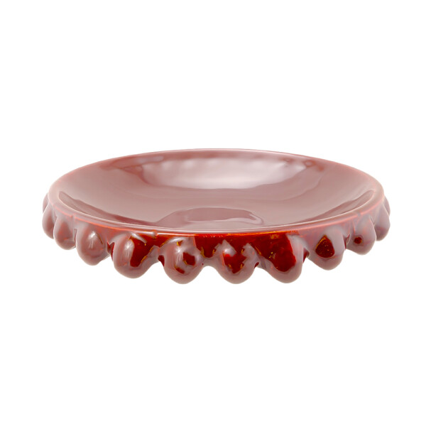 Trinket Tray Burgundy Red M